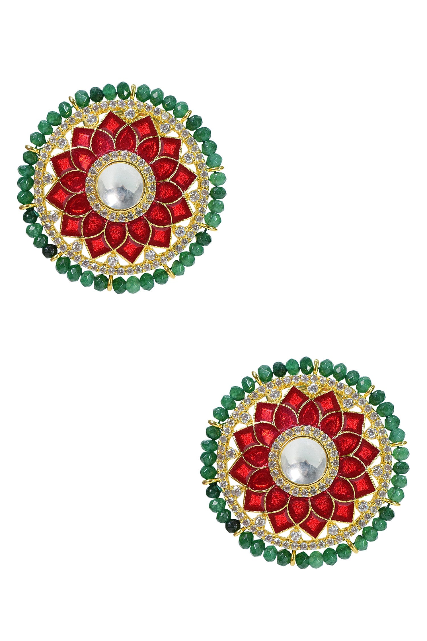 Circular Shape Stud Earrings 
