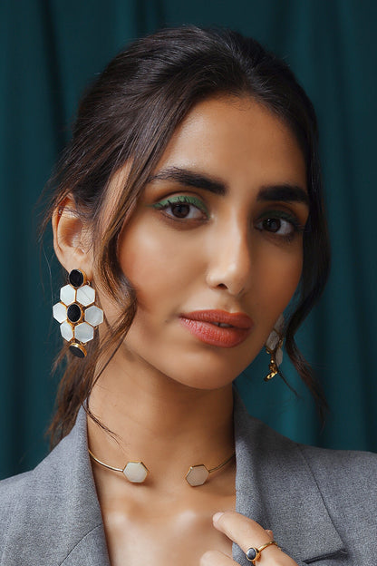 Inara Diamond Shaped Earrings 