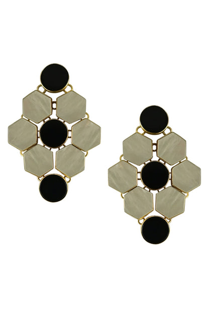 Inara Diamond Shaped Earrings 