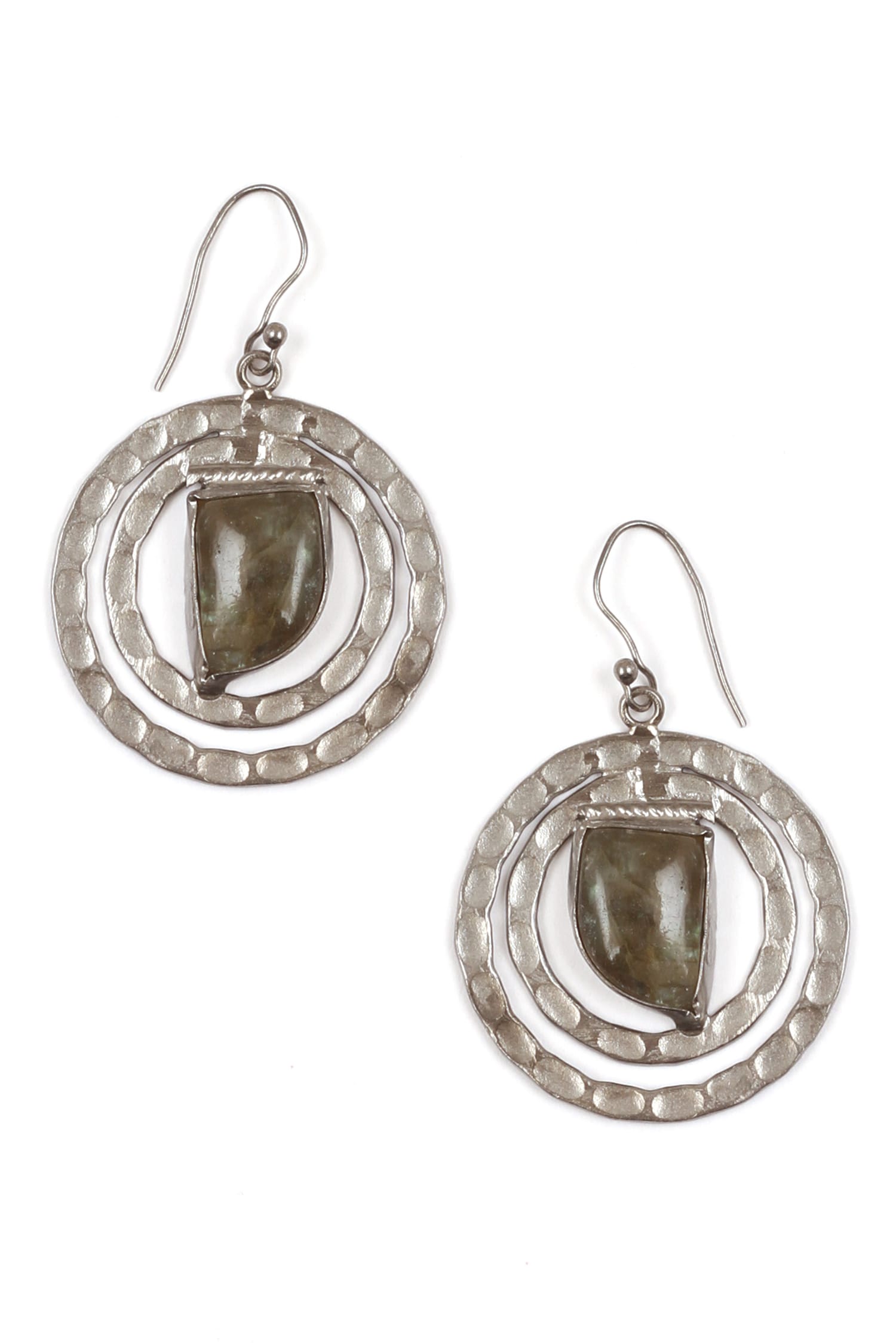 Stone Studded Hoops 