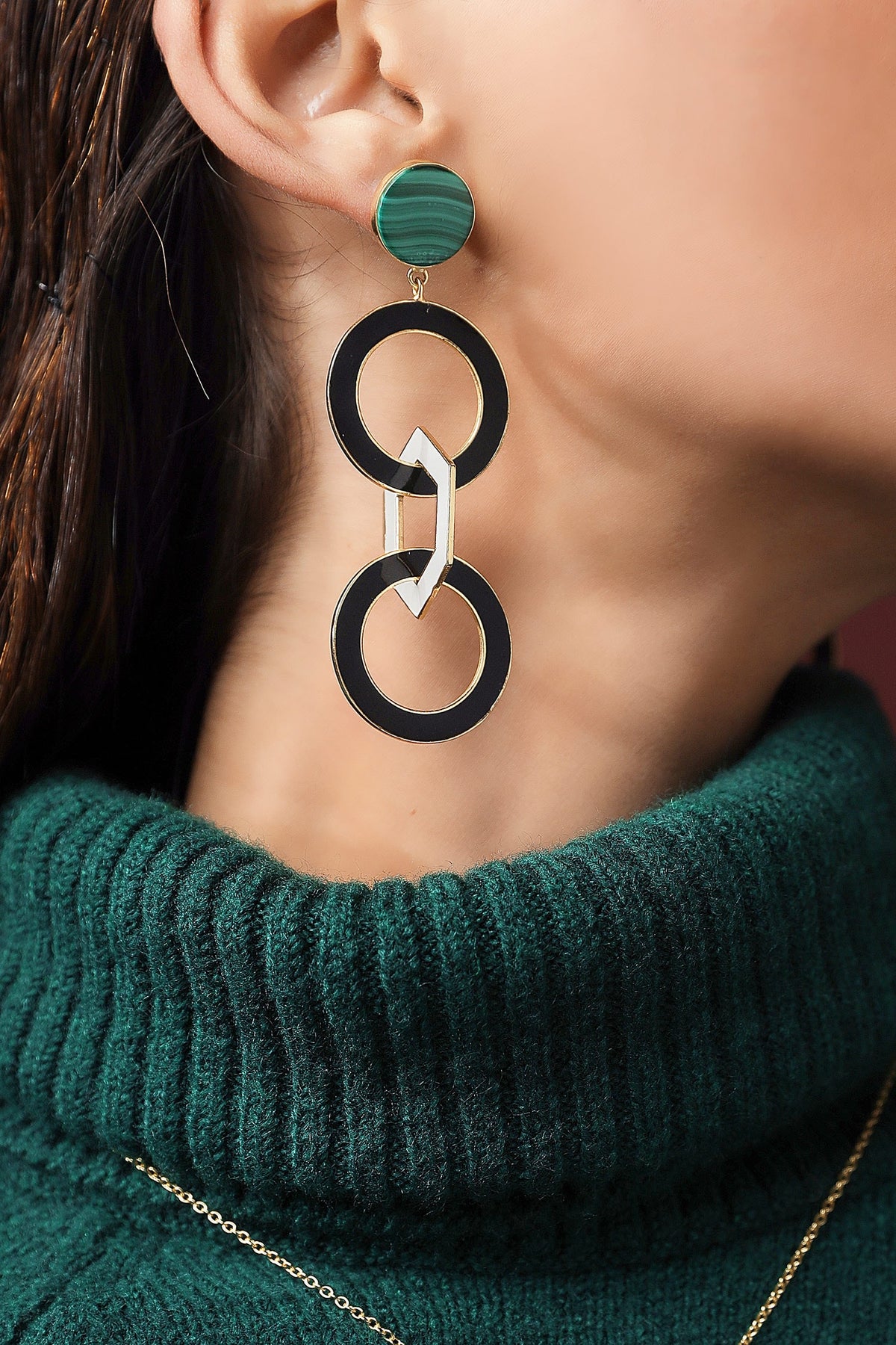 Adeine Chain Link Earrings 
