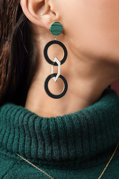 Adeine Chain Link Earrings 