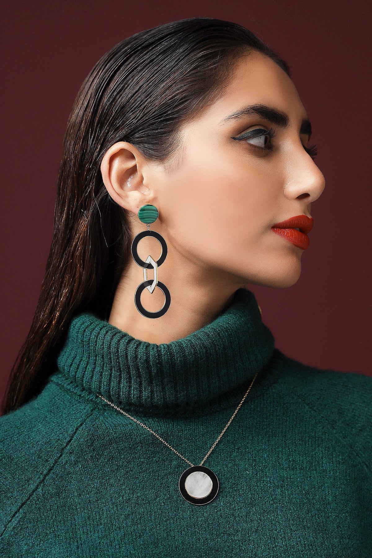 Adeine Chain Link Earrings 