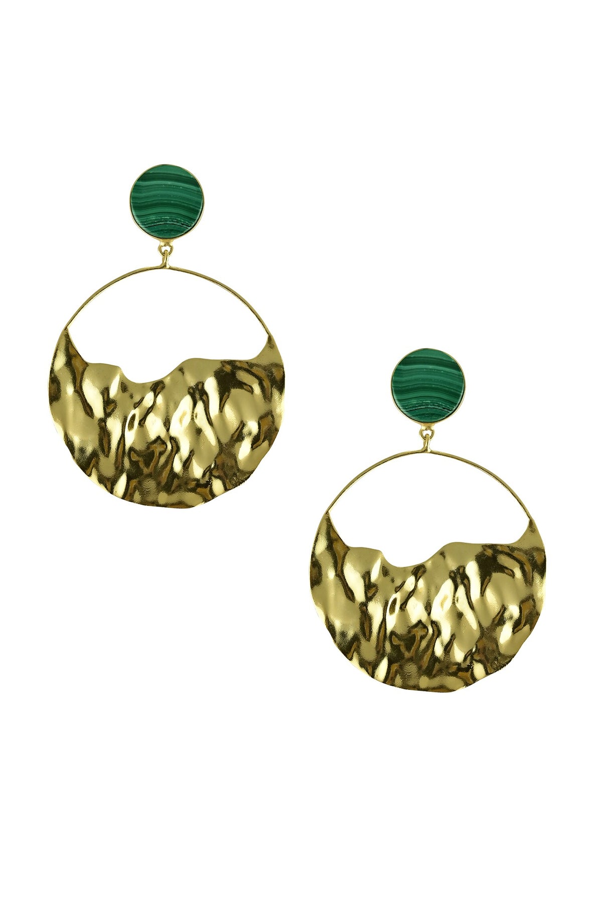 Emery Hammered Texture Earrings 