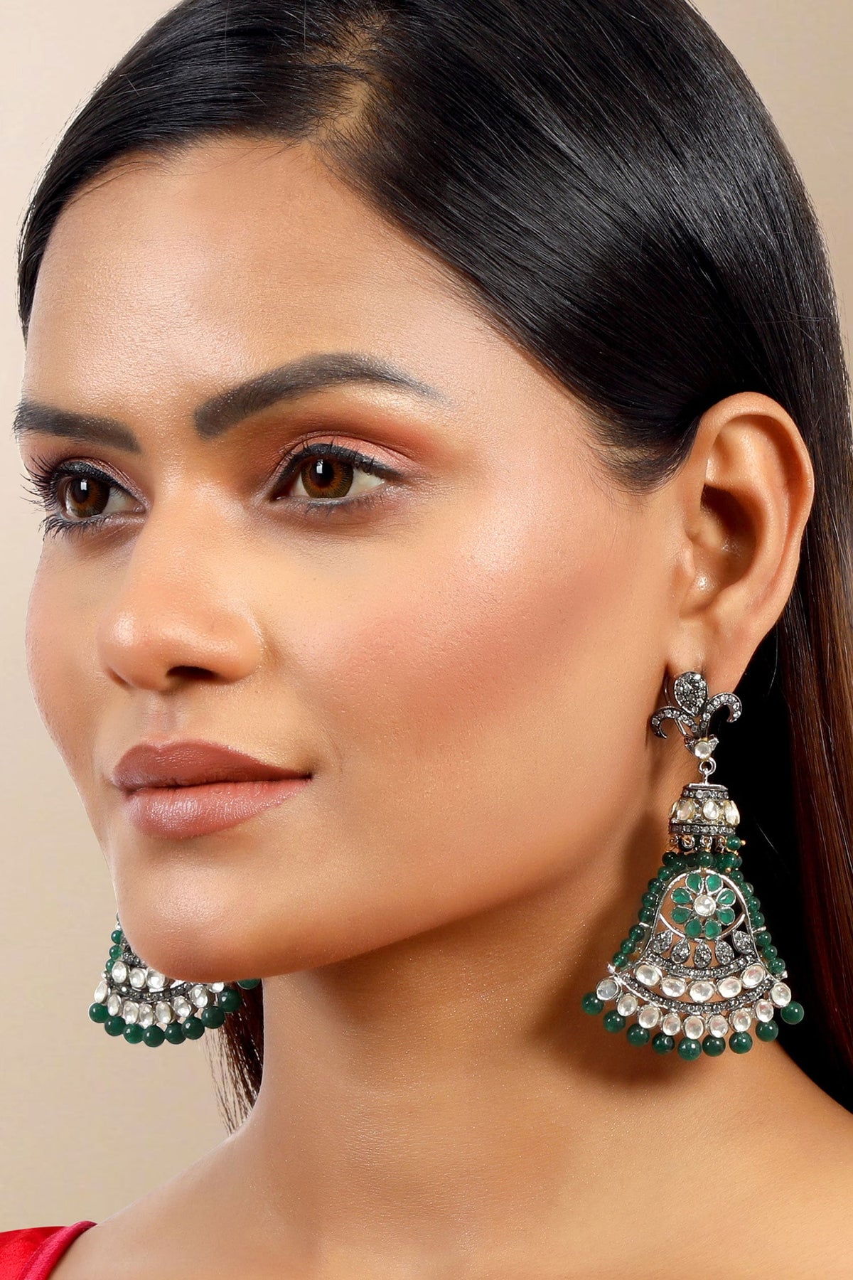Kundan Embellished Dangler Earrings 