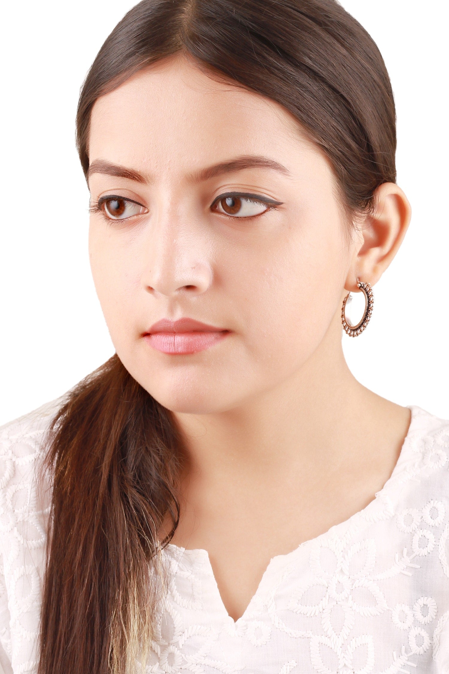 Cutwork Handcrafted Hoops 