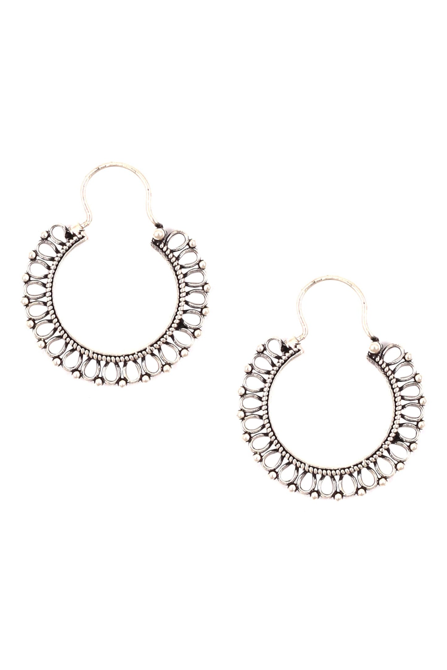 Cutwork Handcrafted Hoops 