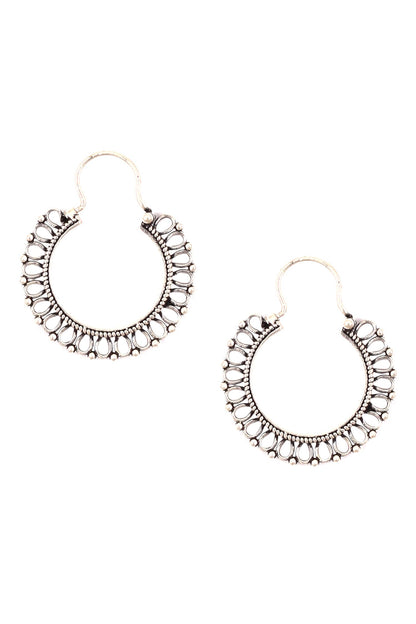 Cutwork Handcrafted Hoops 