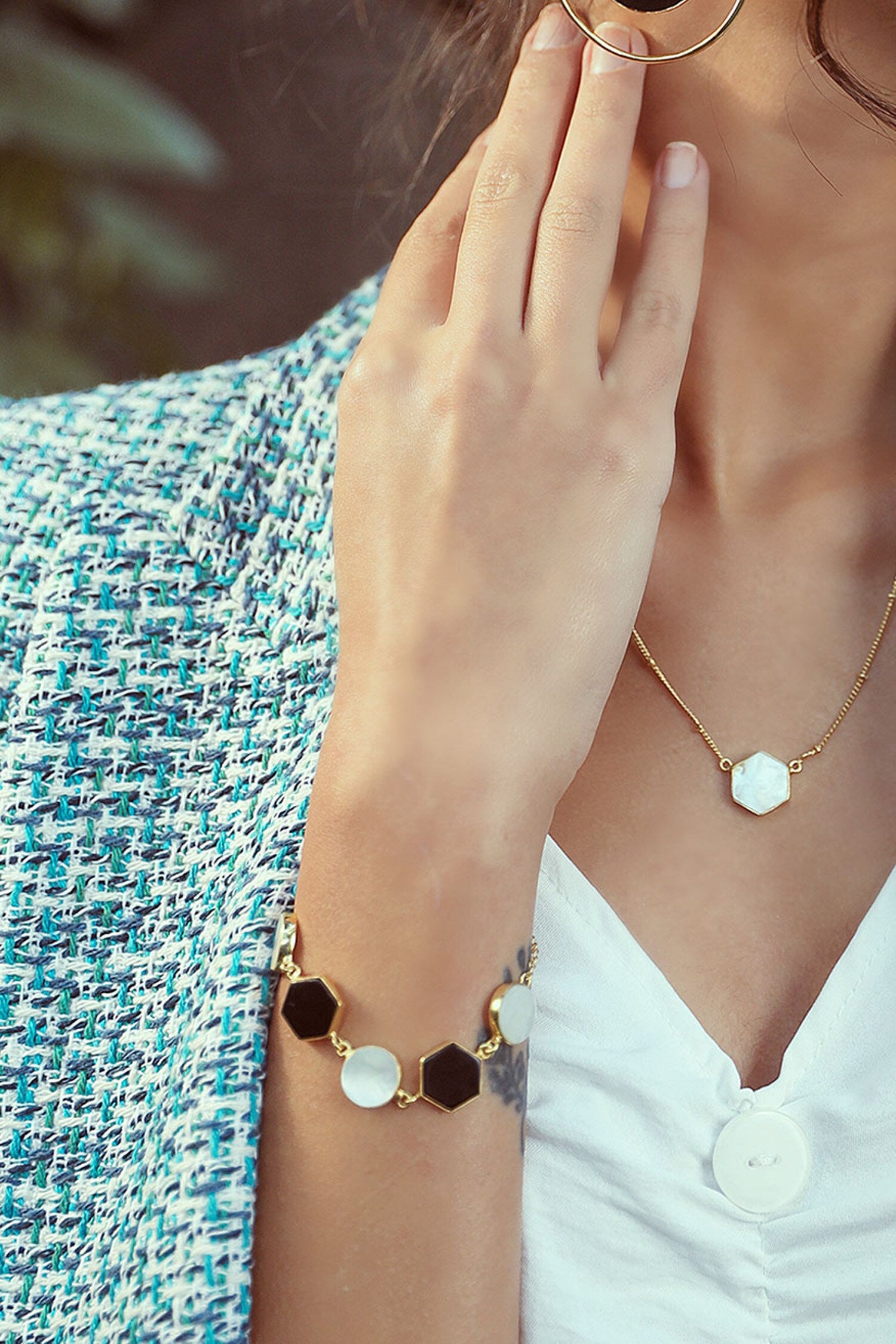 Eliana Stone Embellished Bracelet 
