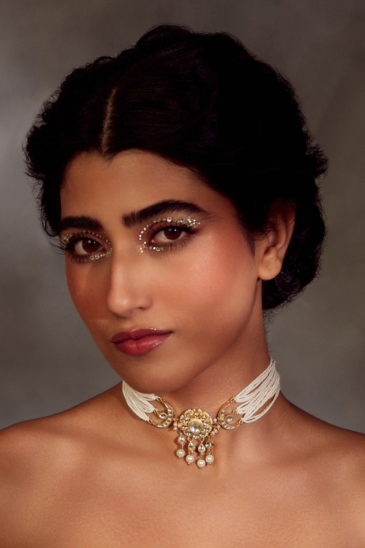 Kundan & Pearl Choker Necklace 
