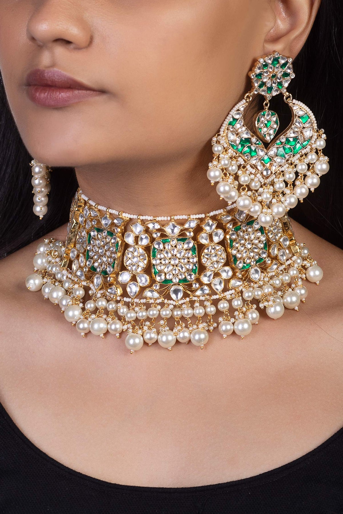 Stone Enamel Choker Set 