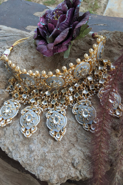 Stone Enamel Choker Set 