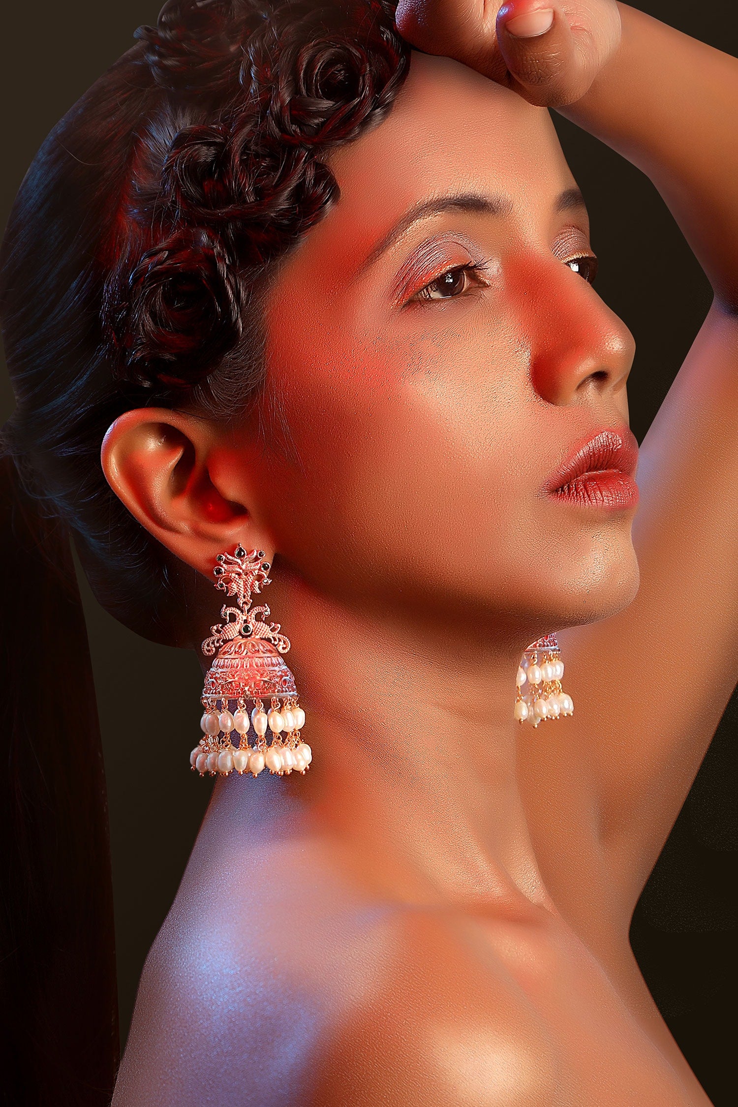 Hand Engraved Jhumkas 