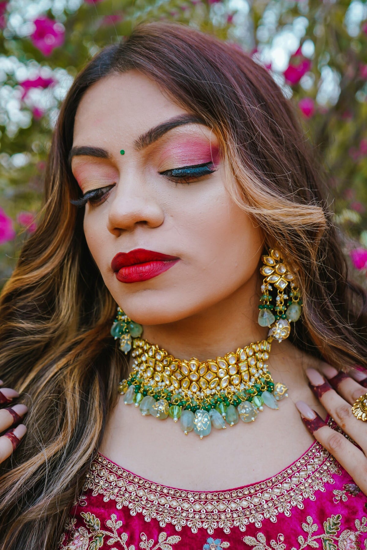 Kundan Embellished Choker Set 