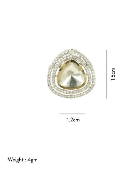 Stone Embellished Stud Earrings 