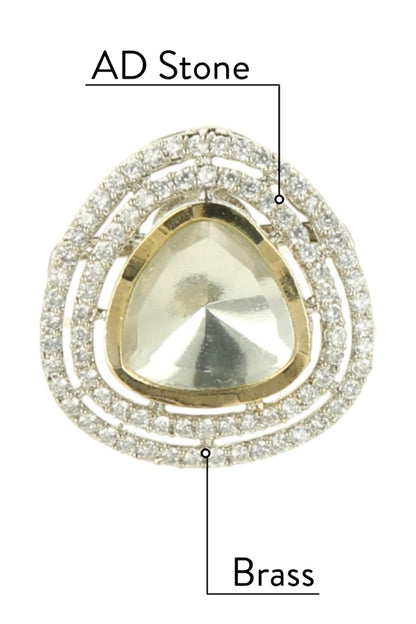 Stone Embellished Stud Earrings 