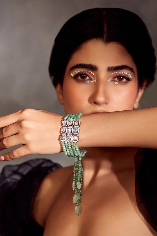 Cubic Zirconia Embellished Bracelet 