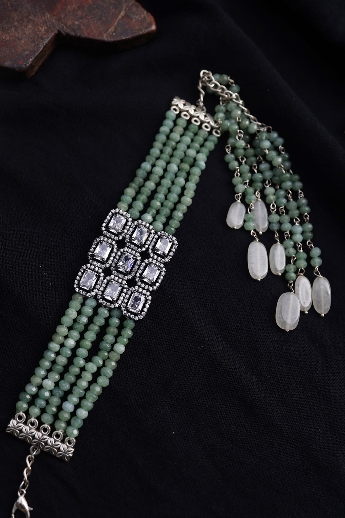 Cubic Zirconia Embellished Bracelet 