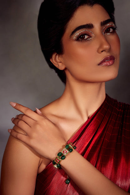 Green Meenakari Work Bracelet
 