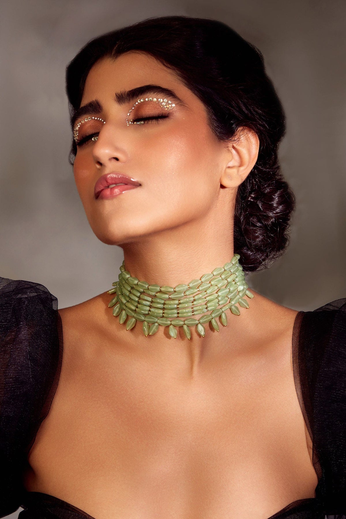 Pearl Embellished Layered Necklace 