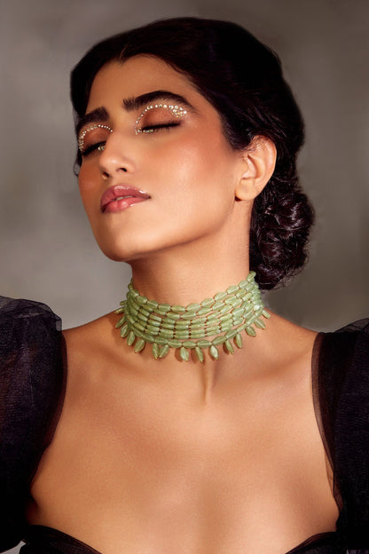 Pearl Embellished Layered Necklace 