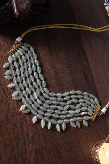 Pearl Embellished Layered Necklace 