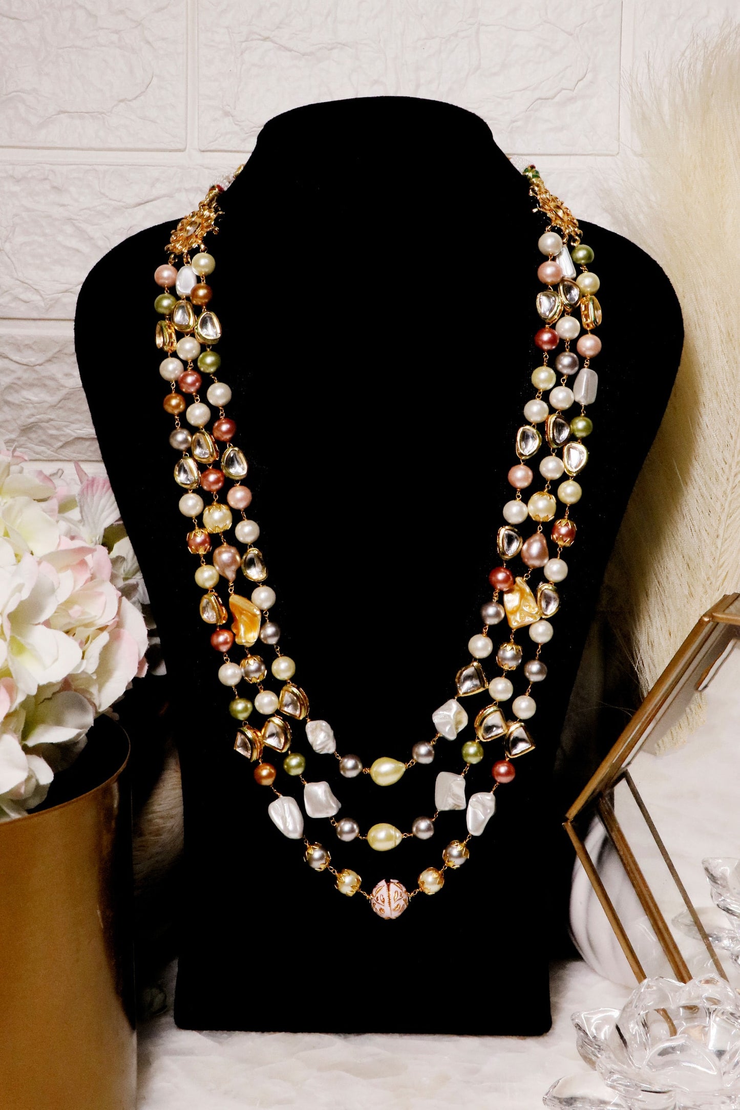 Multi Layered Beaded Necklace 