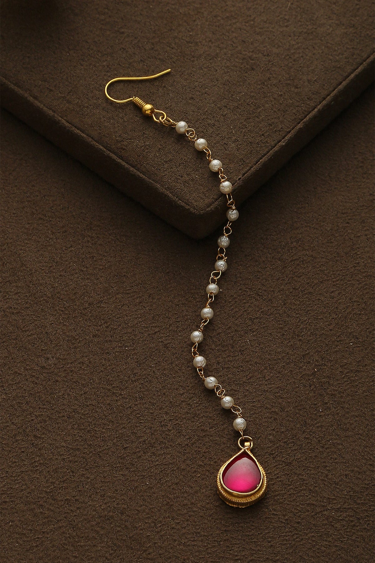 Kundan Teardrop Maangtikka 
