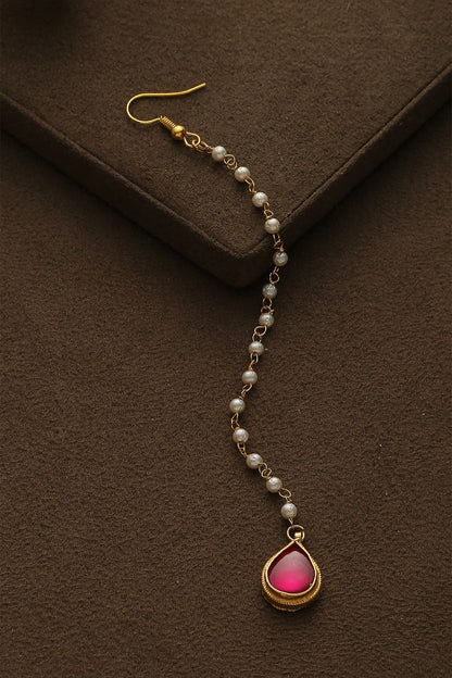 Kundan Teardrop Maangtikka 