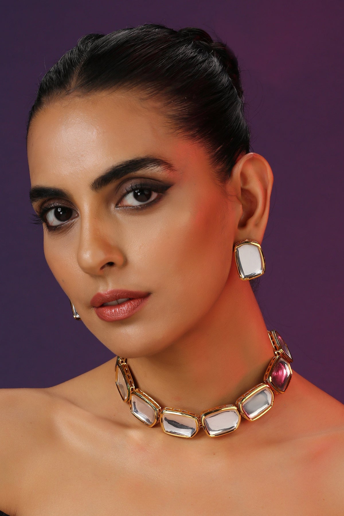 Geometric Shaped Choker Set 