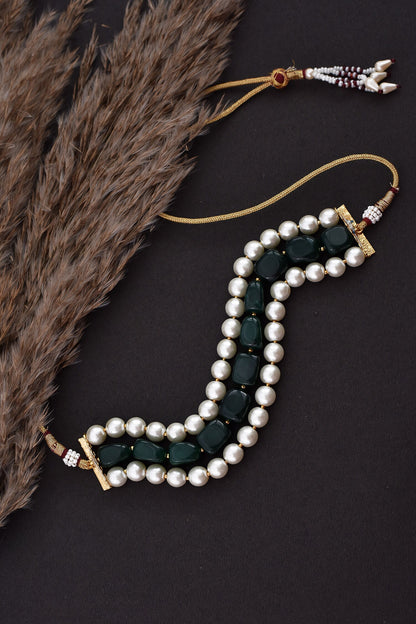 Pearl Embellished Choker 