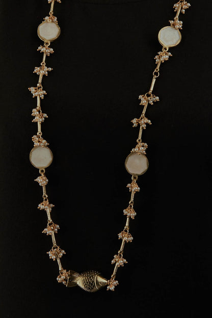Fish Pendant Long Necklace 