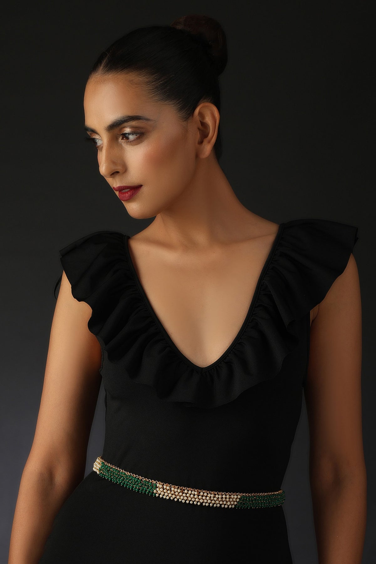 Pearl Embellished Beaded Kamarbandh 