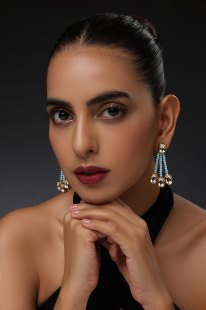Kundan Embellished Dangler Earrings 