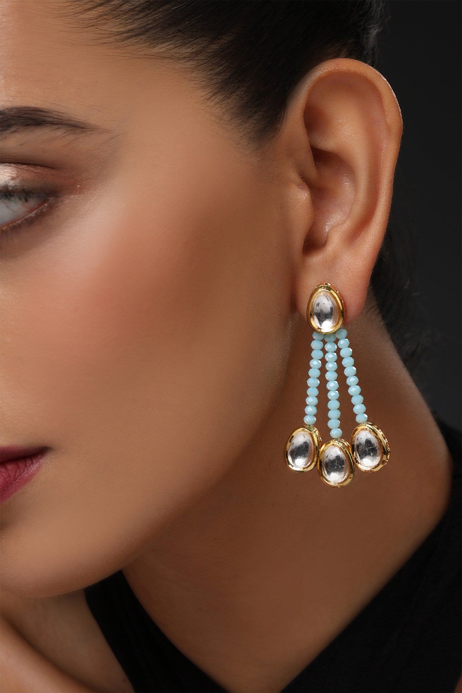 Kundan Embellished Dangler Earrings 