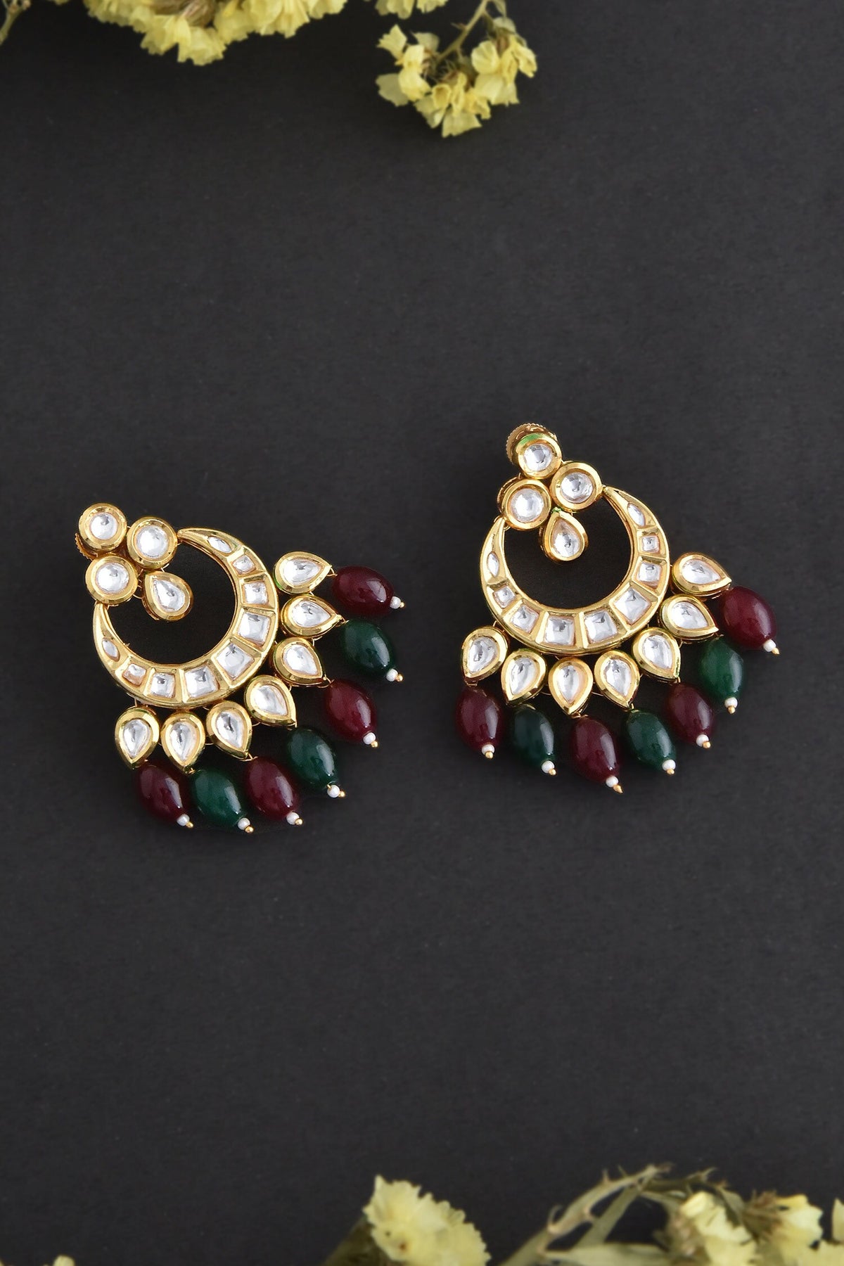 Drop Bead Embellished Chandbalis 