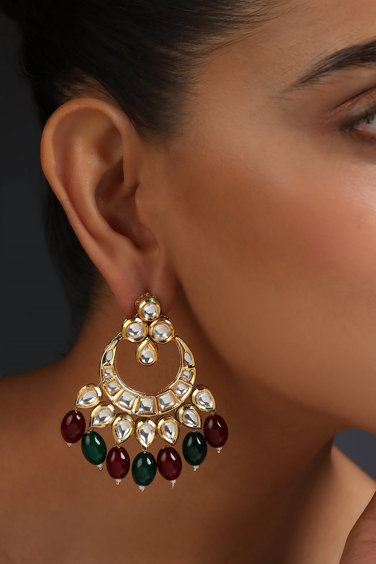 Drop Bead Embellished Chandbalis 