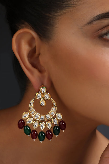 Drop Bead Embellished Chandbalis 
