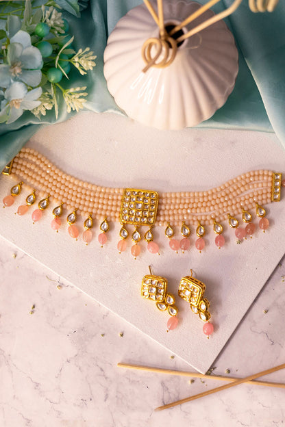 Bead Layered Choker Set 