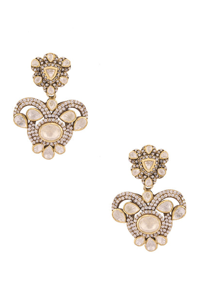 Tulip Cutwork Embellished Earrings 