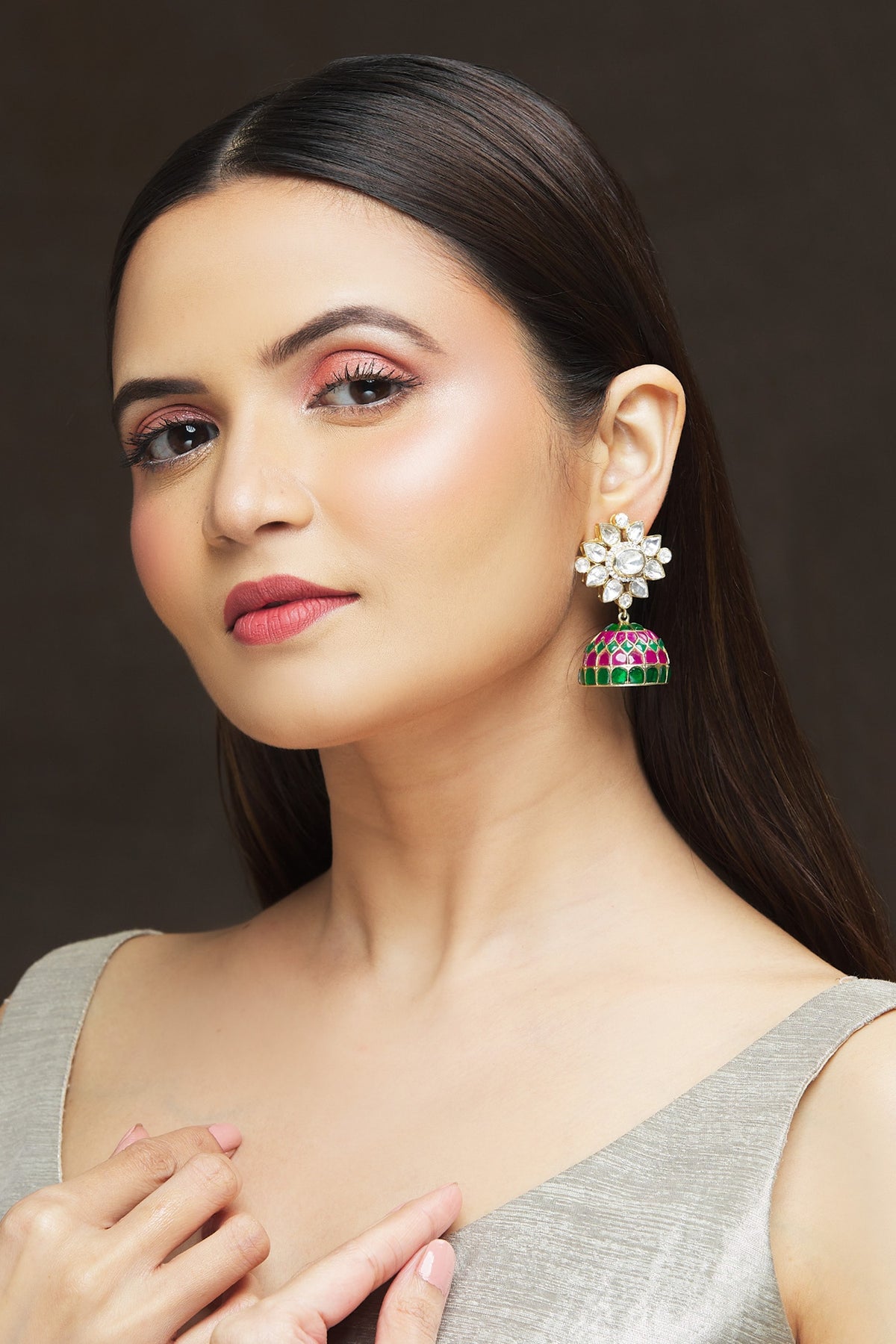 Floral Shaped Jhumkas 