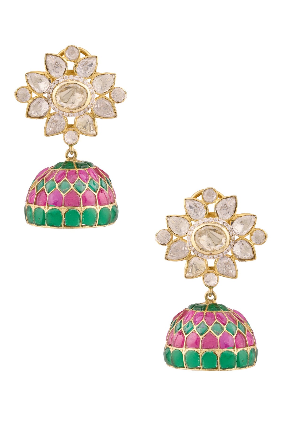 Floral Shaped Jhumkas 