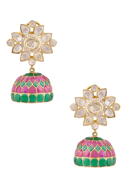 Floral Shaped Jhumkas 