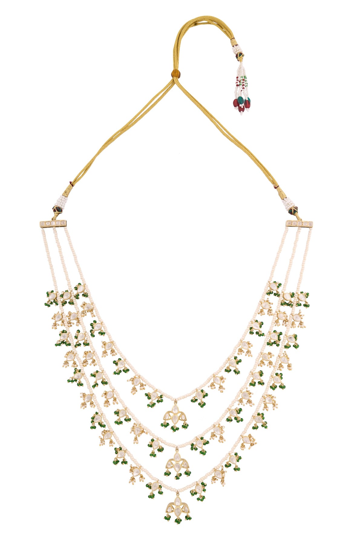 Pearl Embellished Layered Necklace 