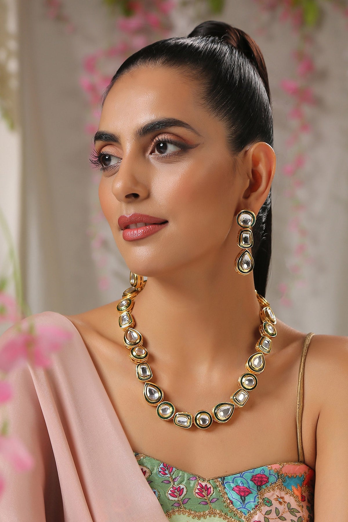 Kundan Necklace Jewellery Set 