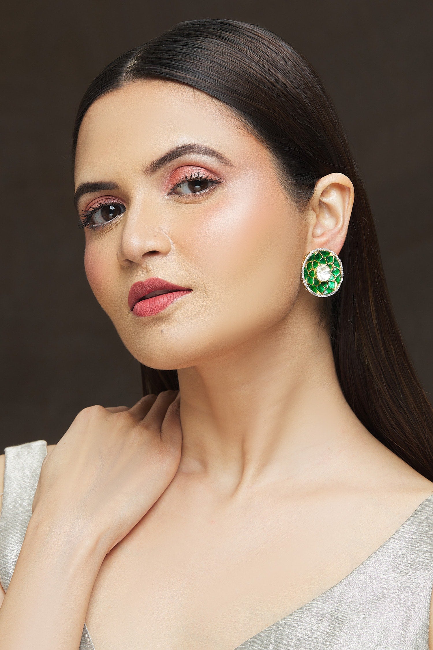 Floral Embellished Studs 