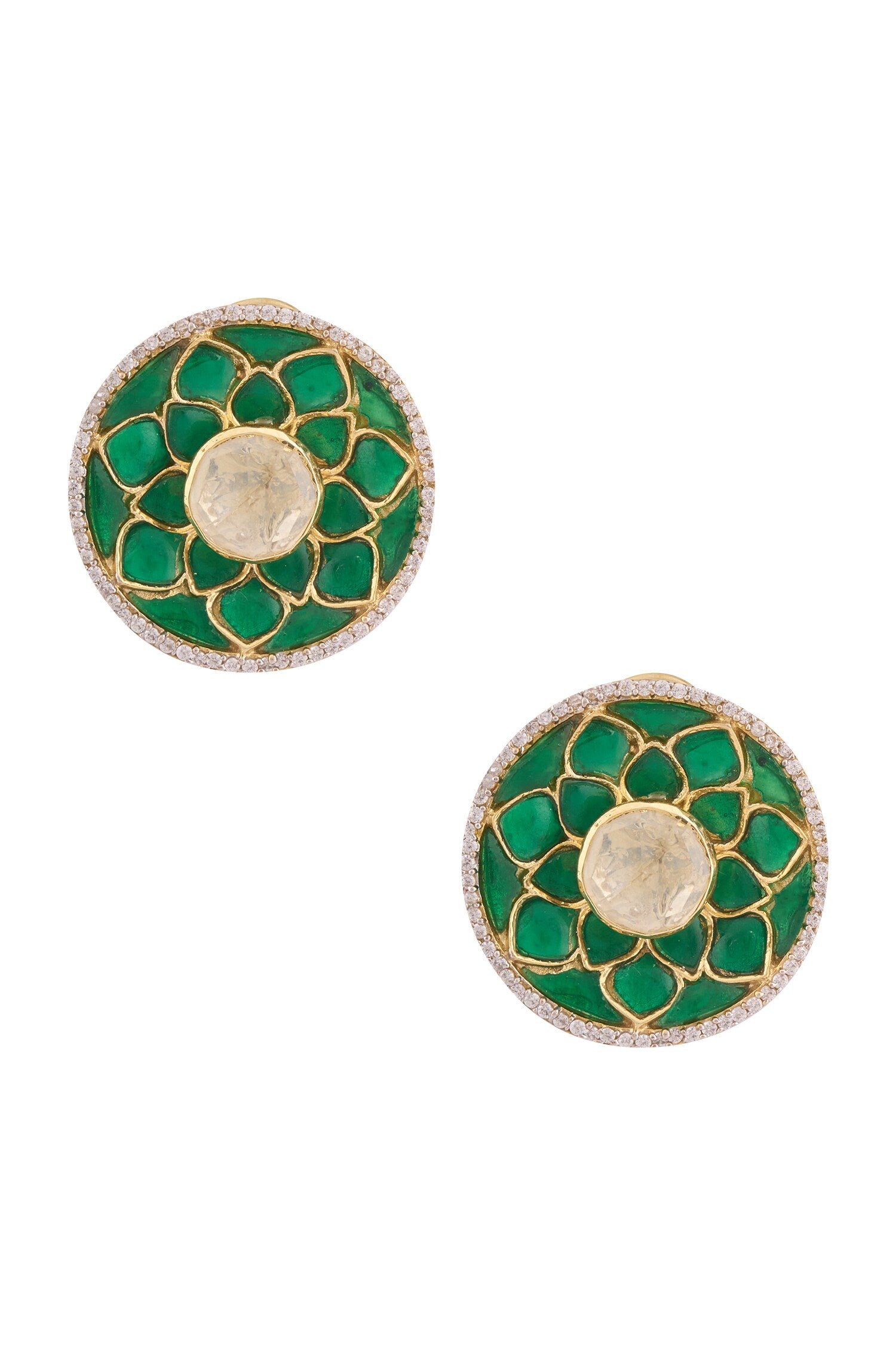 Floral Embellished Studs 