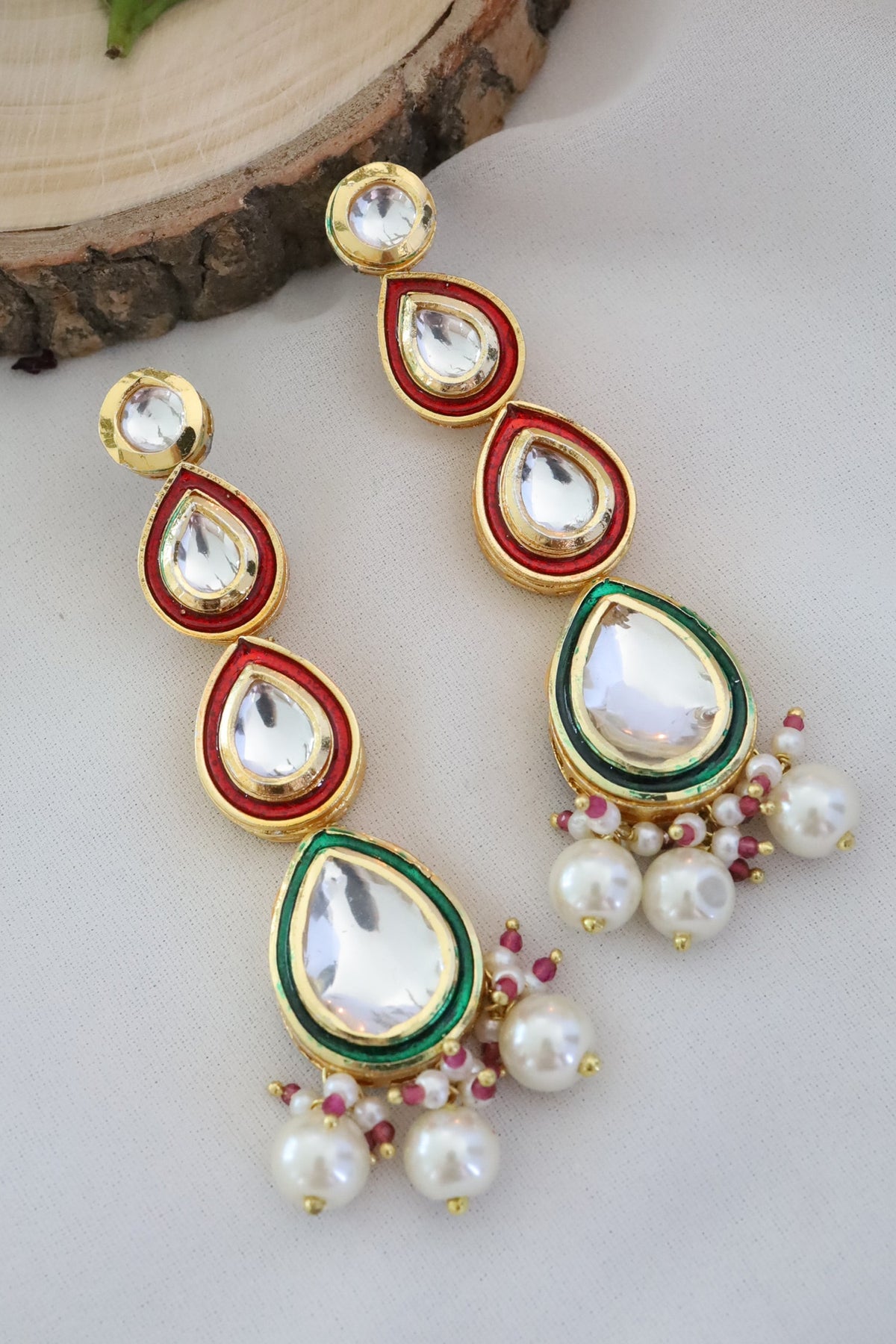 Kundan Dangler Earrings 
