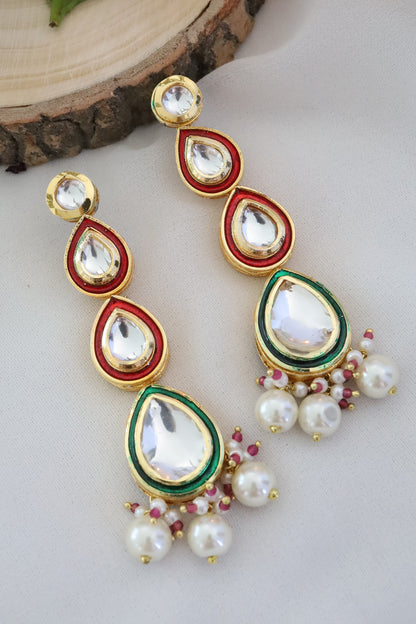 Kundan Dangler Earrings 