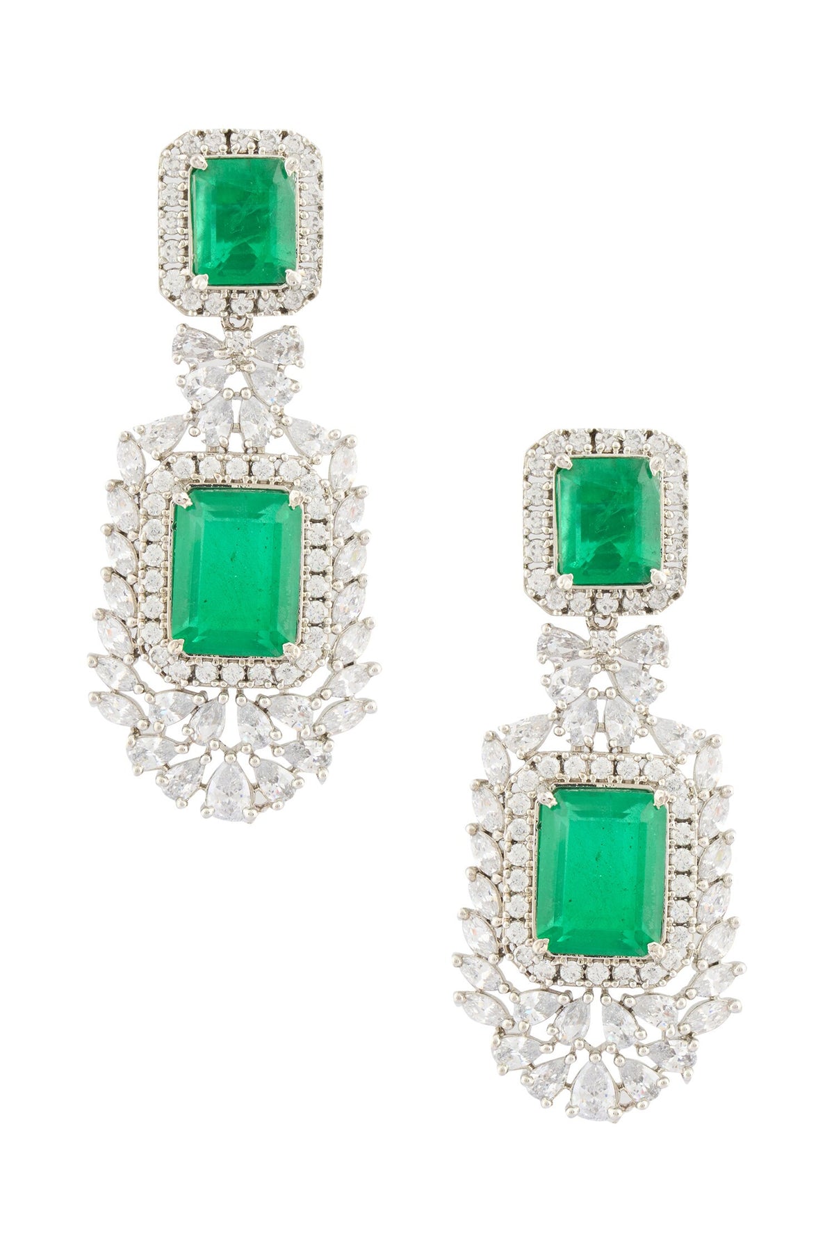 Emerald Doublet Earrings 